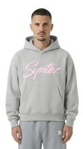 HOODIE SYNTHEZ LOGO GREY/PINK