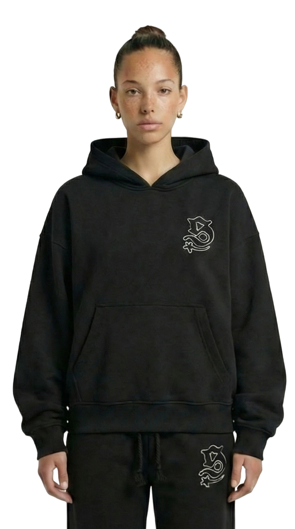 HOODIE BLACK PATCHIE