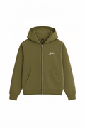 CHROME ZIPPER KHAKI/WHITE