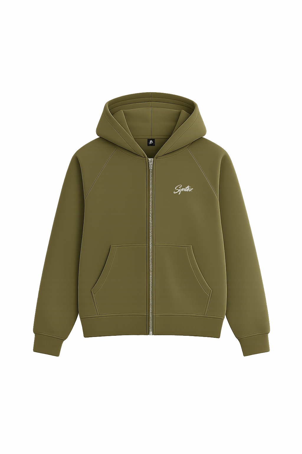 CHROME ZIPPER KHAKI/WHITE