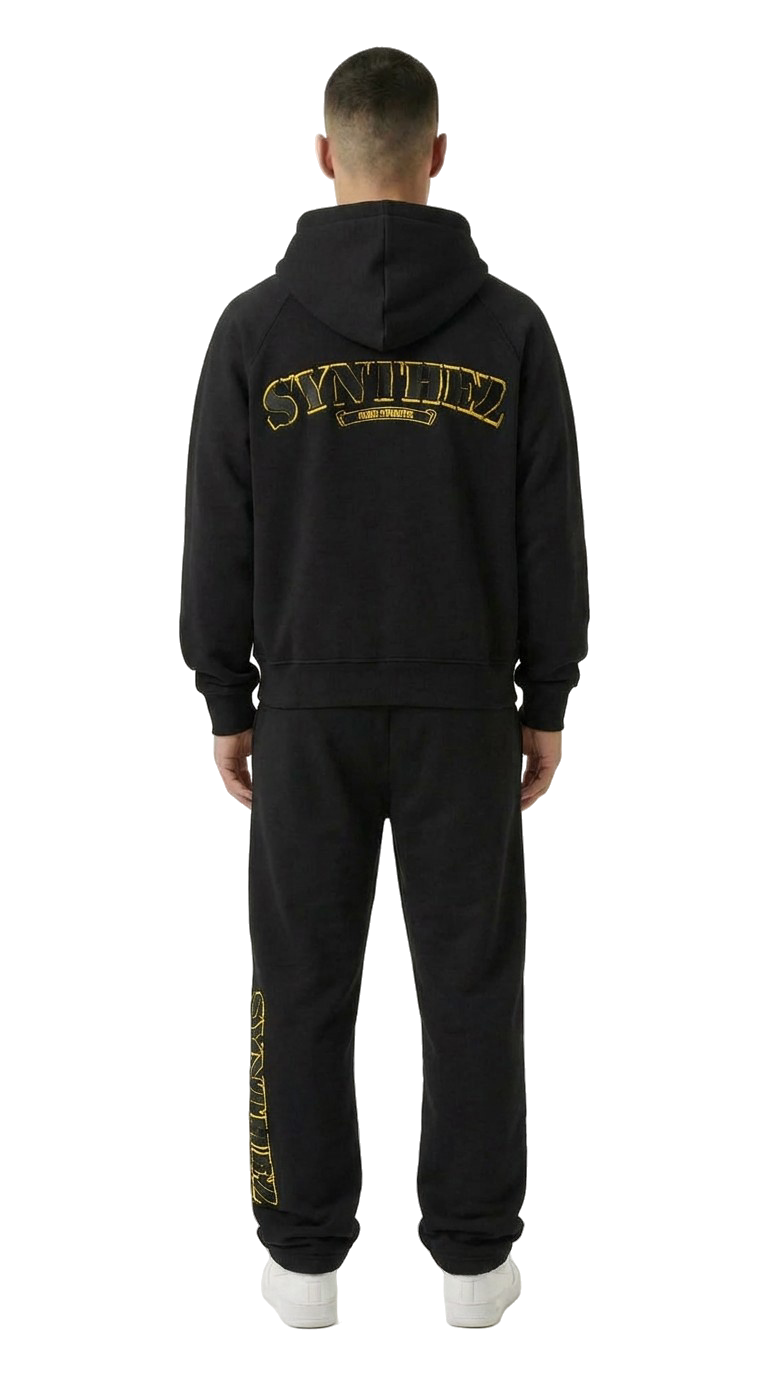 CHROME TRACKSUIT BLACK/YELLOW BUNDLE (JOGGER + ZIPPER)