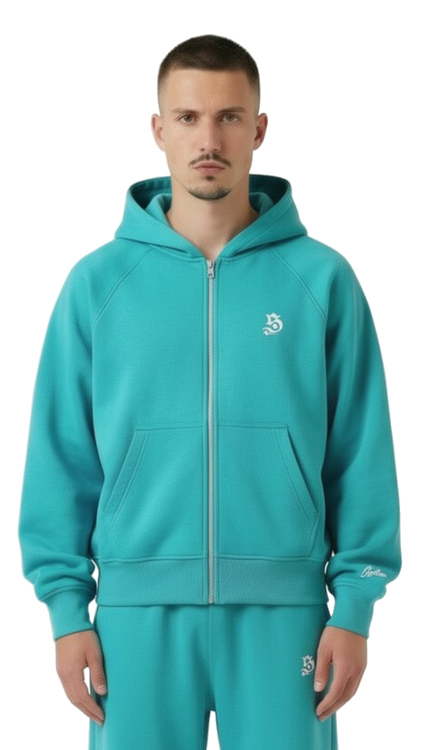 BASIC ZIPPER TIFFANY BLUE
