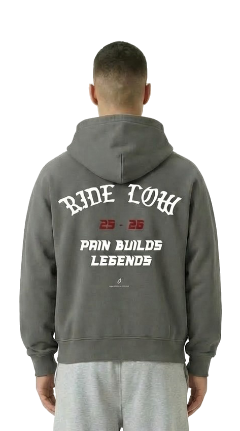 RIDE LOW ZIPPER DARK GREY
