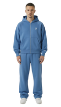 BASIC TRACKSUIT LIGHT BLUE (ZIPPER + JOGGER)