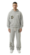 CAMOUFLAGE TRACKSUIT BUNDLE GREY (JOGGER + HOODIE)