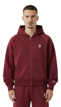 BASIC ZIPPER WINE RED