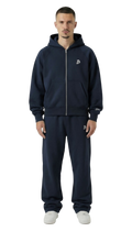 BASIC TRACKSUIT NAVY BLUE (ZIPPER + JOGGER)