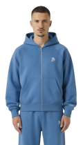 BASIC ZIPPER LIGHT BLUE