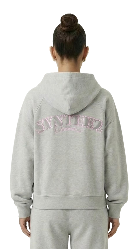CHROME ZIPPER GREY/PINK