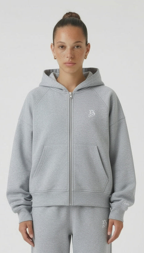 BASIC ZIPPER GREY