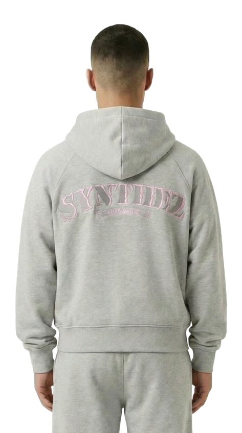 CHROME ZIPPER GREY/PINK