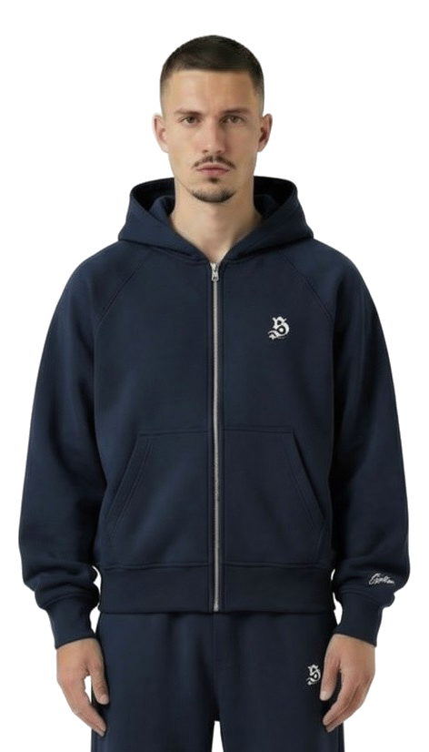 BASIC ZIPPER NAVY BLUE