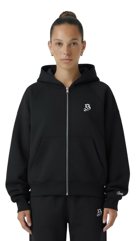 BASIC ZIPPER BLACK