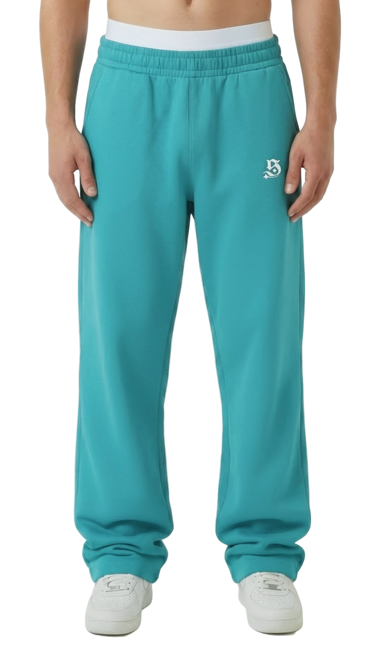 BASIC TRACKSUIT TIFFANY BLUE (ZIPPER + JOGGER)