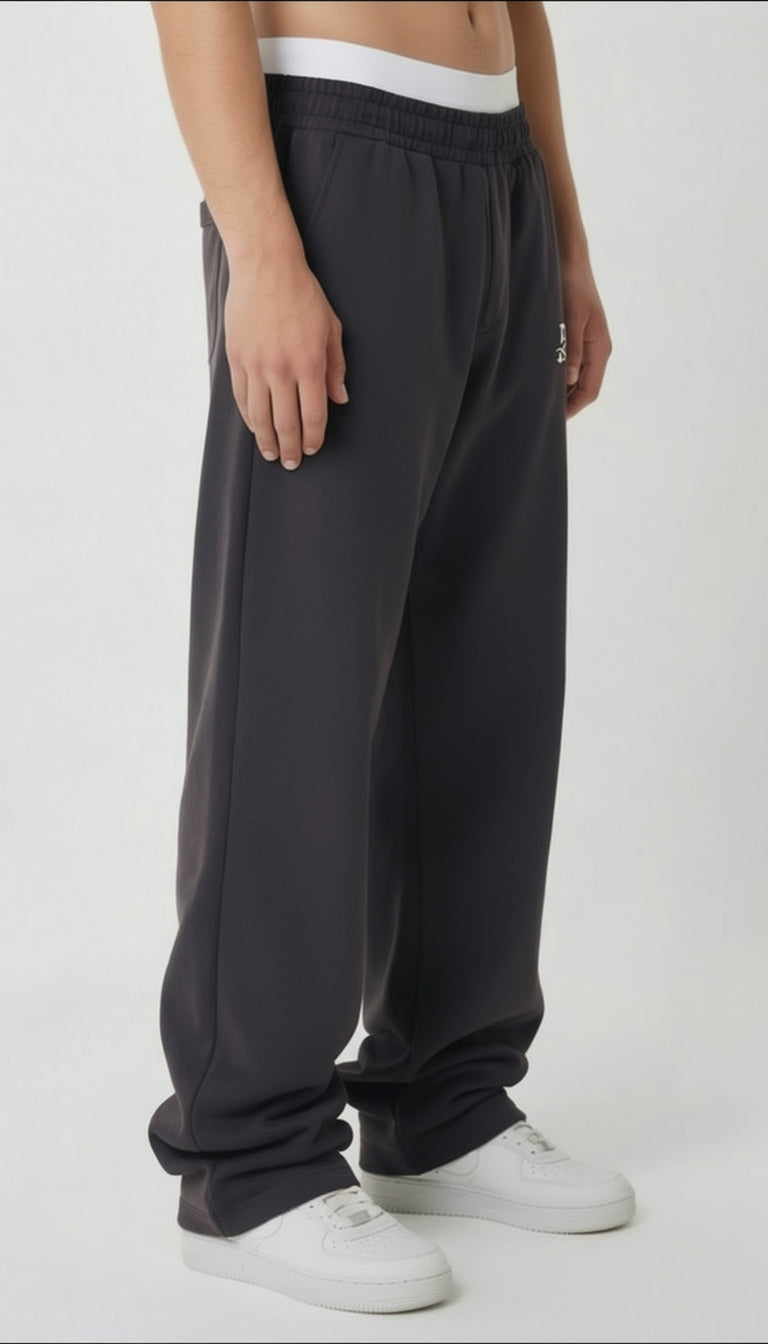BASIC TRACKSUIT DARK GREY  (ZIPPER + JOGGER)