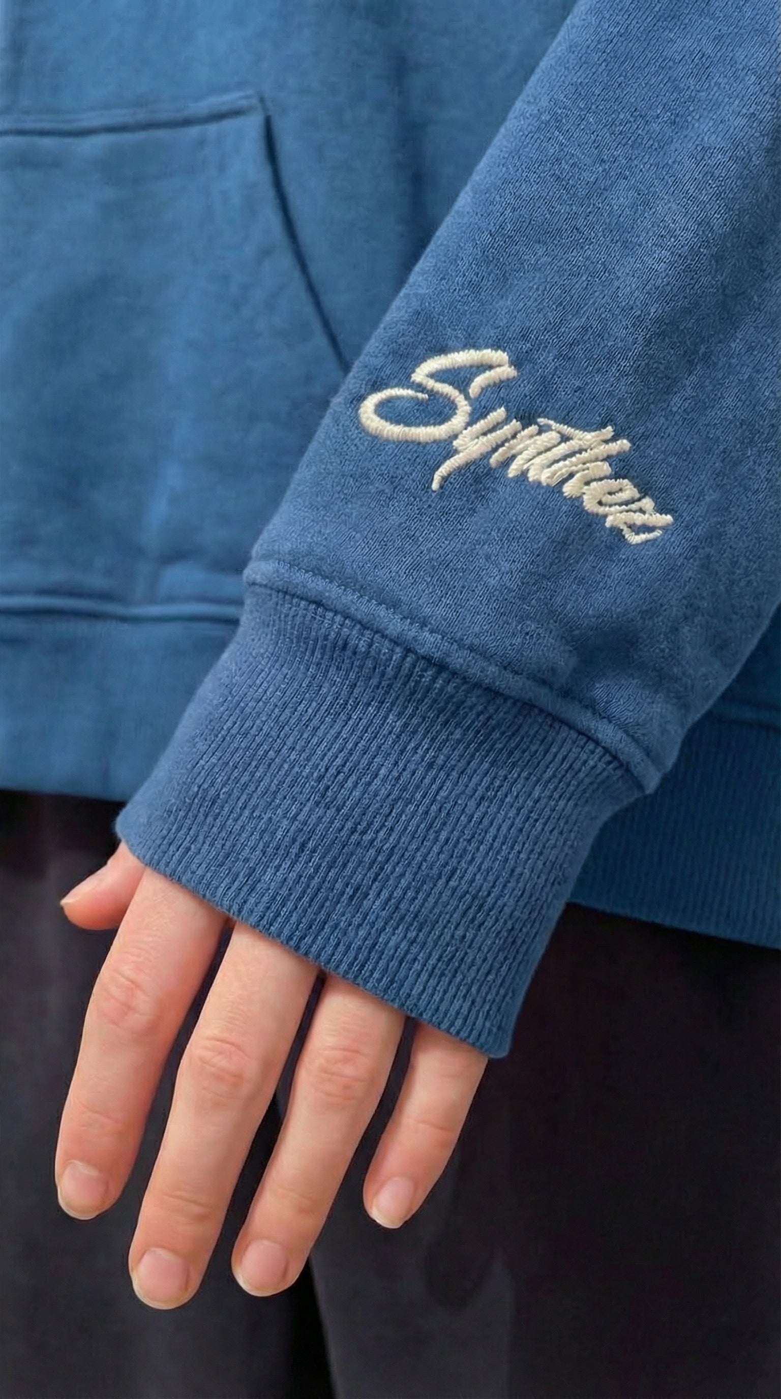 BASIC ZIPPER LIGHT BLUE