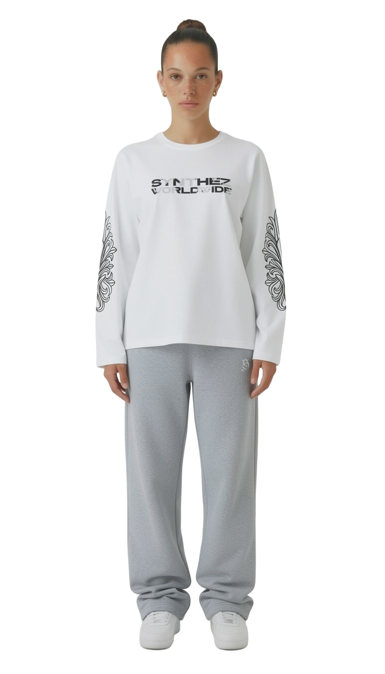LONGSLEEVE WORLDWIDE WHITE