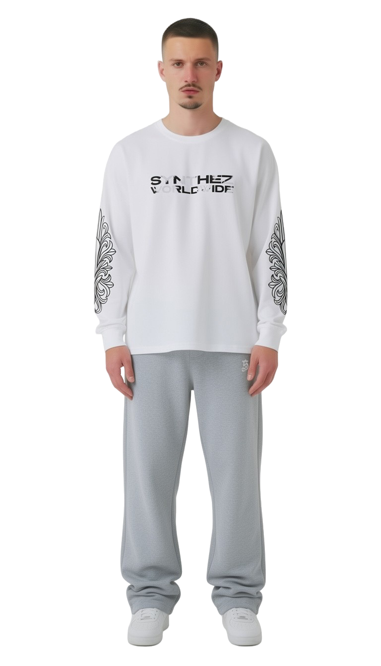 LONGSLEEVE WORLDWIDE WHITE