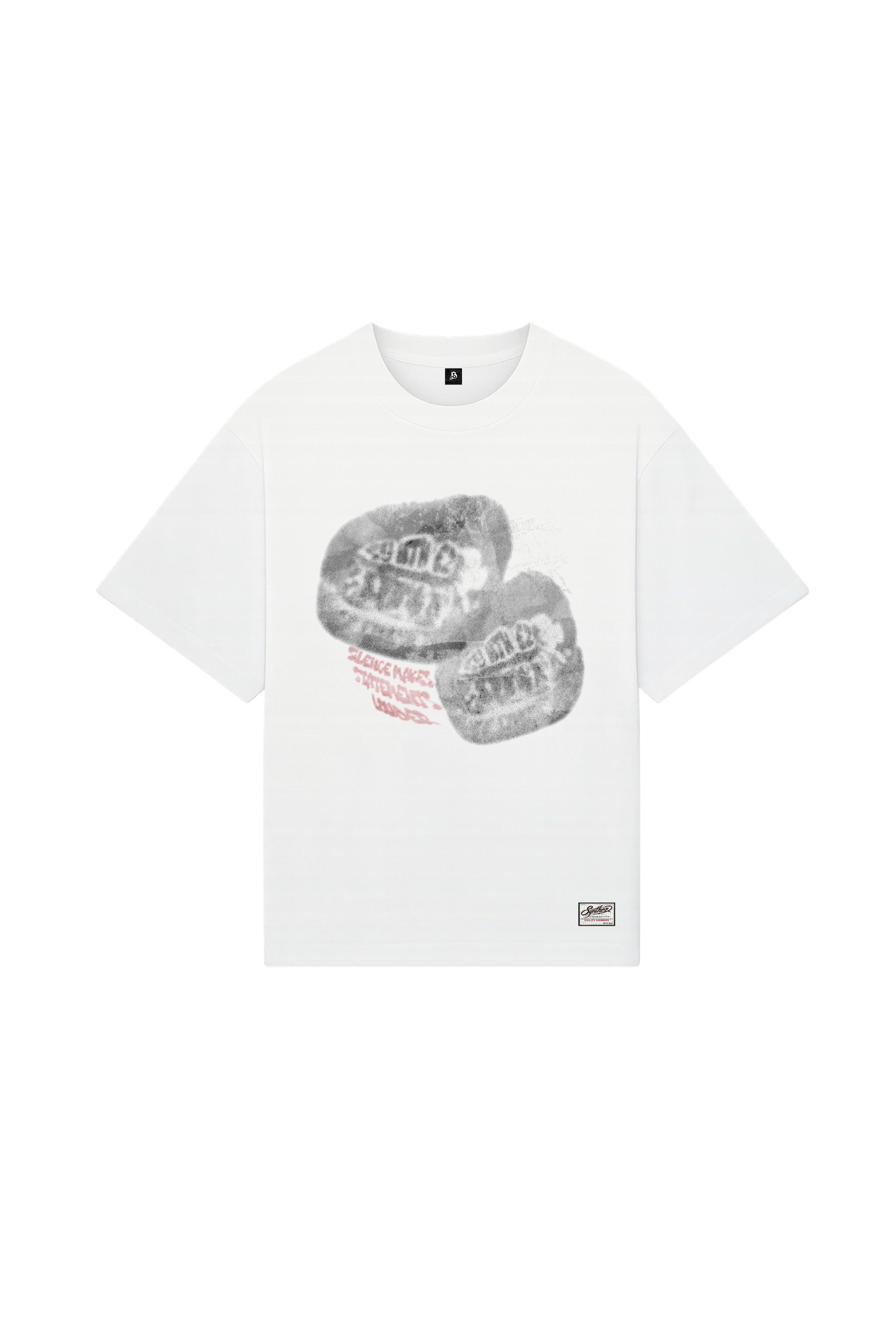 T-shirt red lips white