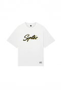 T-shirt classic white/yellow