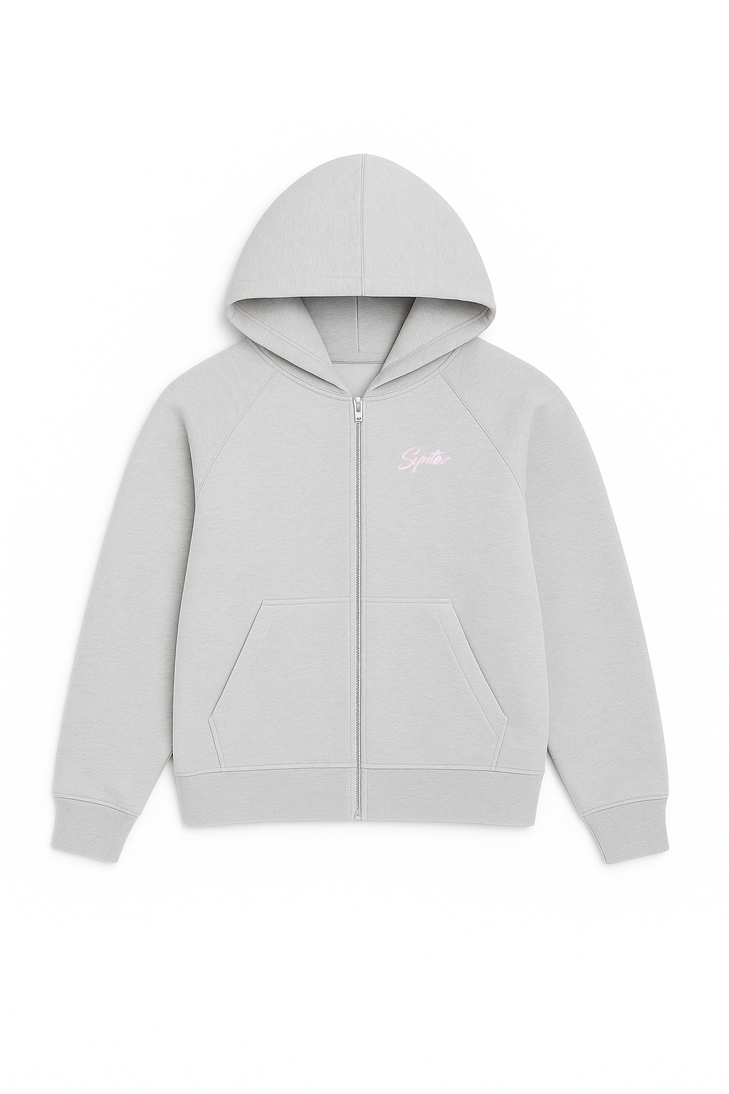 CHROME ZIPPER GREY/PINK